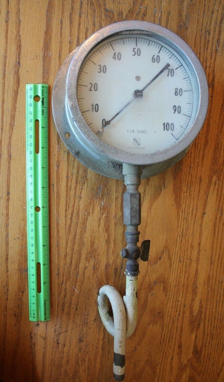 Ashcroft Pressure Gauge 0100 Lb 1 Lb Subd Amp 8320 Vintage Etsy