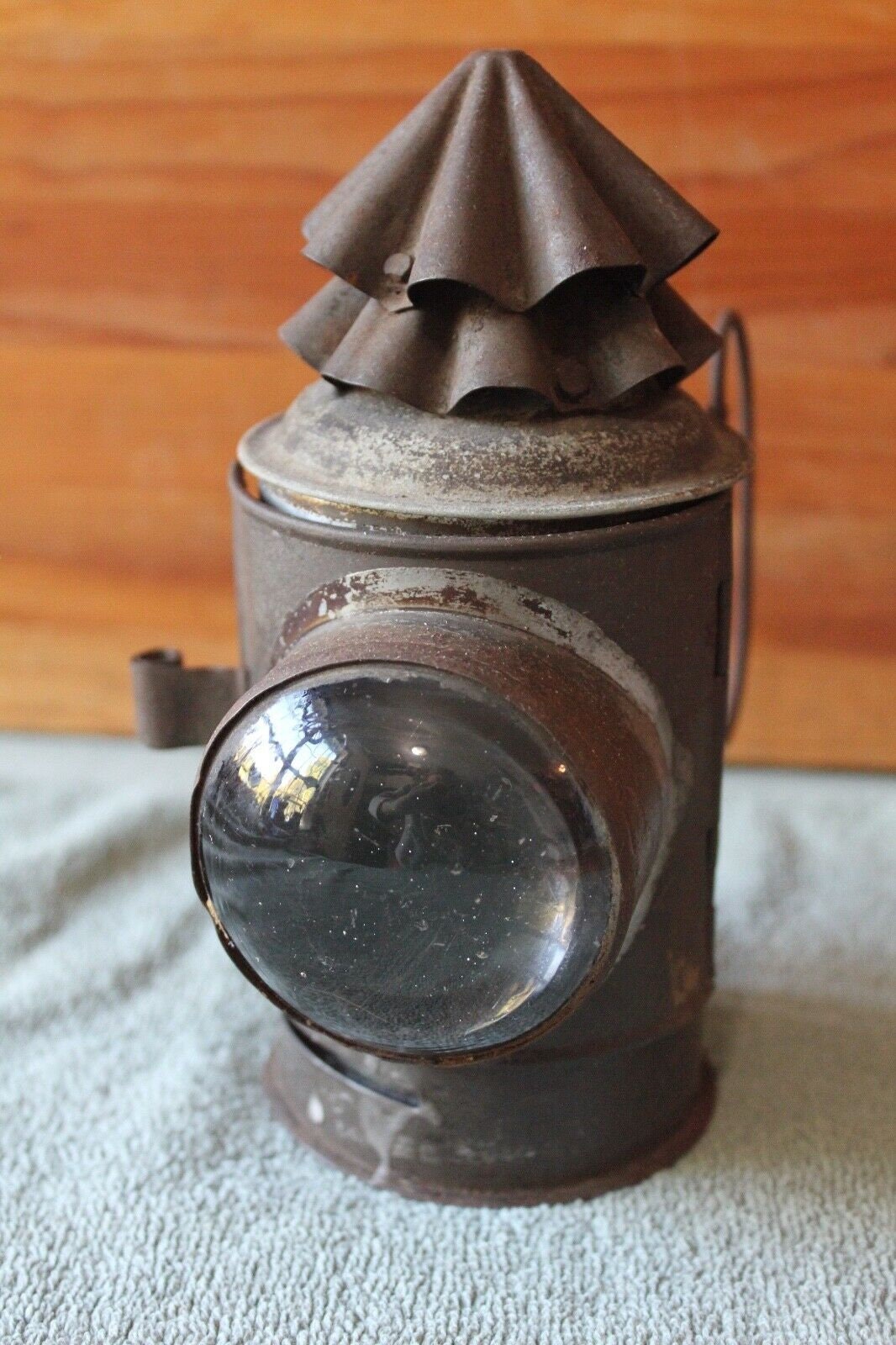 Antique Tin Metal Oil Lamp Railroad Ship Linterna Clara Etsy
