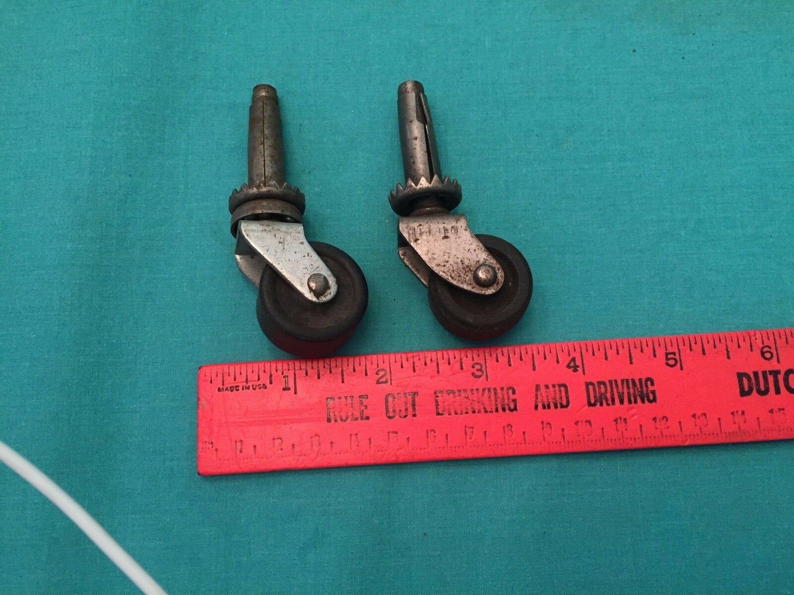 Set of 2 bed frame wheels metal casters replacement furniture Etsy