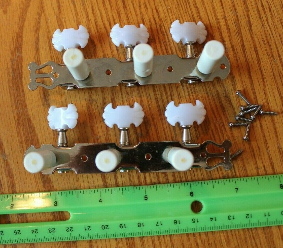 Tuning Pegs Machine Heads Ornate White Color Heads Guitar Etsy
