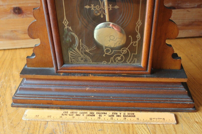 Waterbury Clock Company Mantel Clock Hobart Vintage 8 Day Etsy
