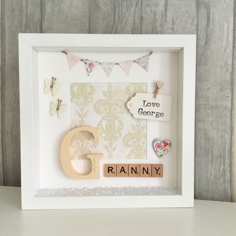 Granny Photo Frame Gran Nan Nana Nanny Scrabble Birthday