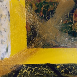 Tabella di pittura acrilica astratta