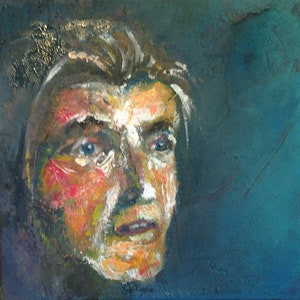 Portrait of a woman - acrylic painting