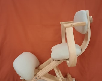 Silla Ergonómica Apoyabrazos Balancín/Ruedas,  Alivio del dolor de espalda, Mecedora, Para espalda recta