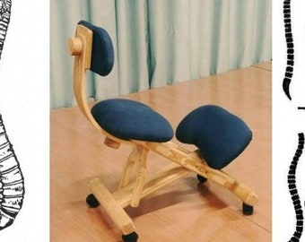 Chaise ergonomique perfectionnée, siège à genoux, chaise tendance, soulagement des maux de dos
