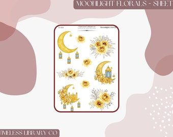 Moonlight Florals Sticker Sheet