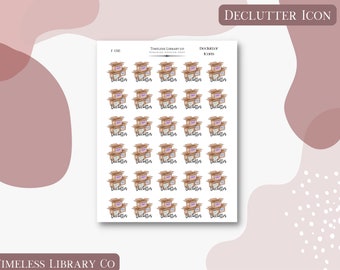 Declutter Icons Sticker Sheet