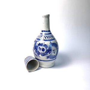 Large Vintage Tonala Pottery Tumble Up Pitcher