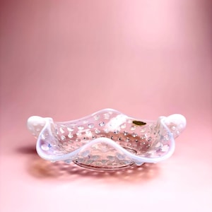 Vintage Fenton Opalescent Hobnail Candy/Trinket Dish