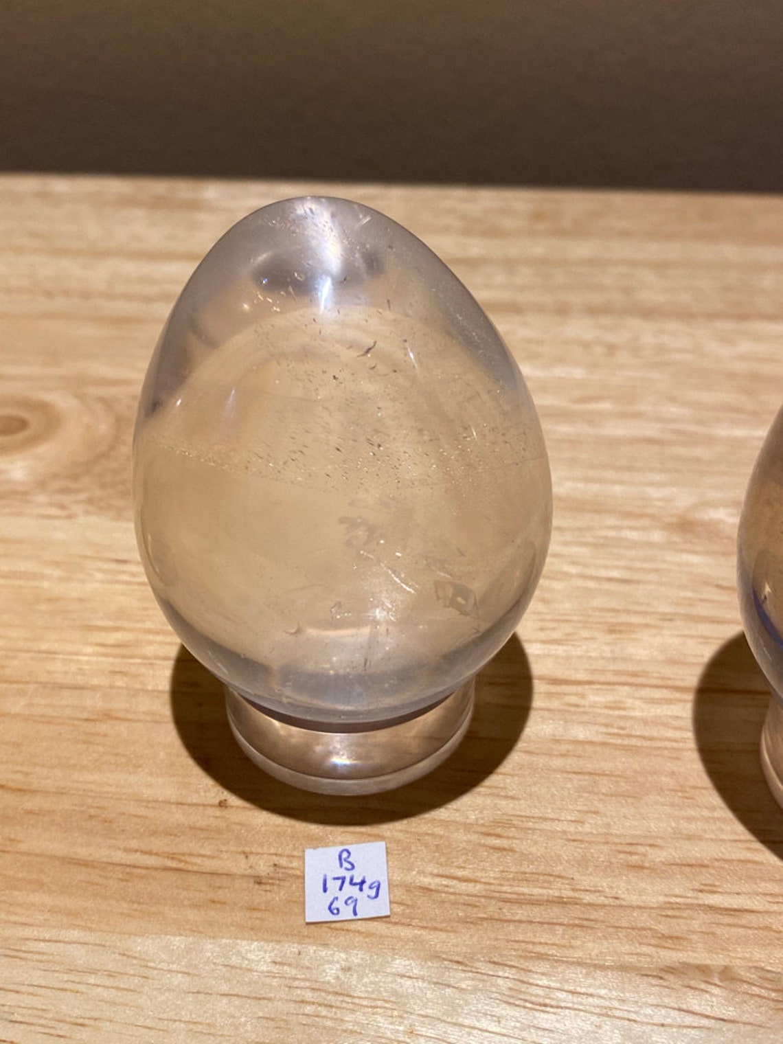 Clear Quartz Crystal Eggs A169gb174gc196g Etsy