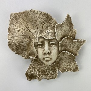 Green Boy Leaf Wall Sculpture