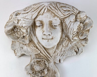 Rare French Art Nouveau Wall Planter