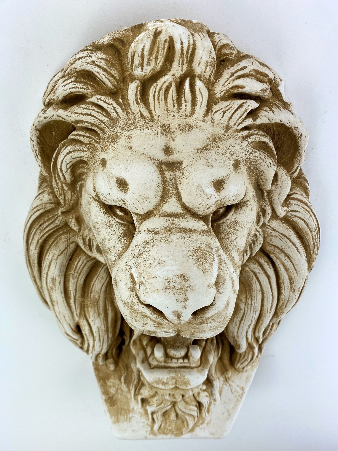 Wild Roaring Lion Head Wall Sculpture Etsy