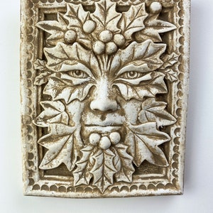 Leaf Man with Holly Mask Green Man Collection
