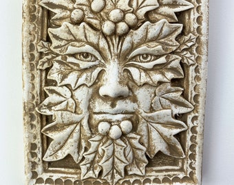 Leaf Man with Holly Mask Green Man Collection