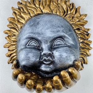 Celestial 3-D Sun Wall Garden Sculpture