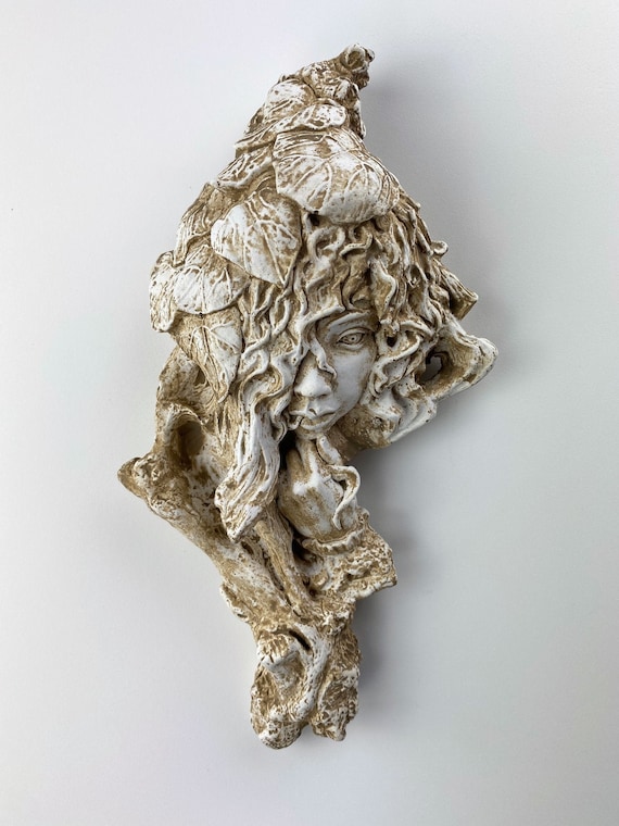 Dryad Fairy Nymph Druid Pixie Nature Tree Woman Wall Sculpture