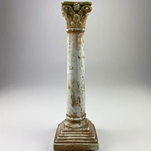 15&quot; Aged Copper Corinthian Column for Table, Desk or Shelf