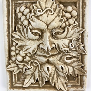 Leaf Man with Grapes Mask Green Man Collection