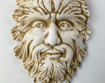 Klassische Grüne Mann Wandbehang Skulptur