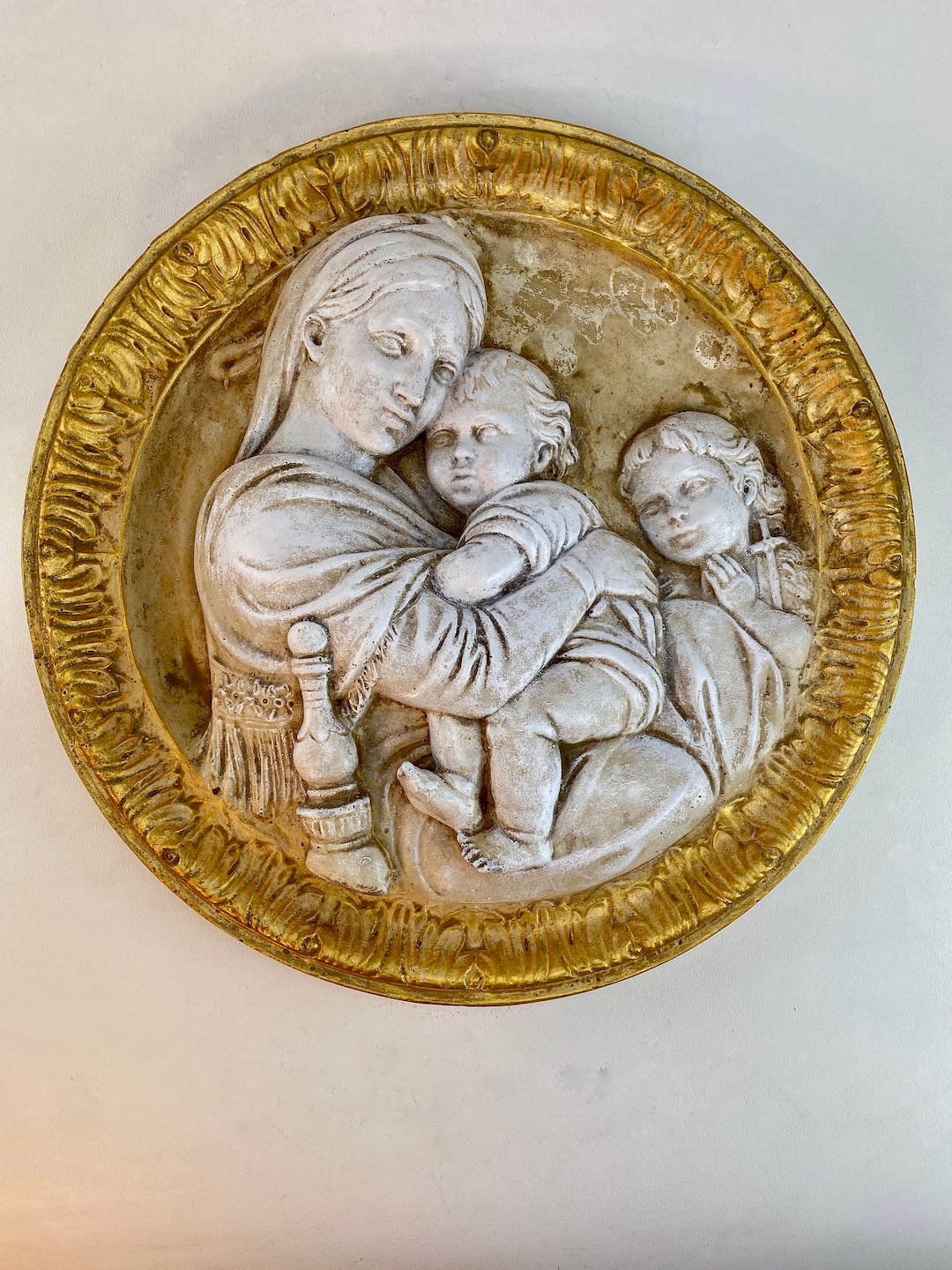 Madonna of the Chair Relief Reproduction of Raphael Painting Madonna ...