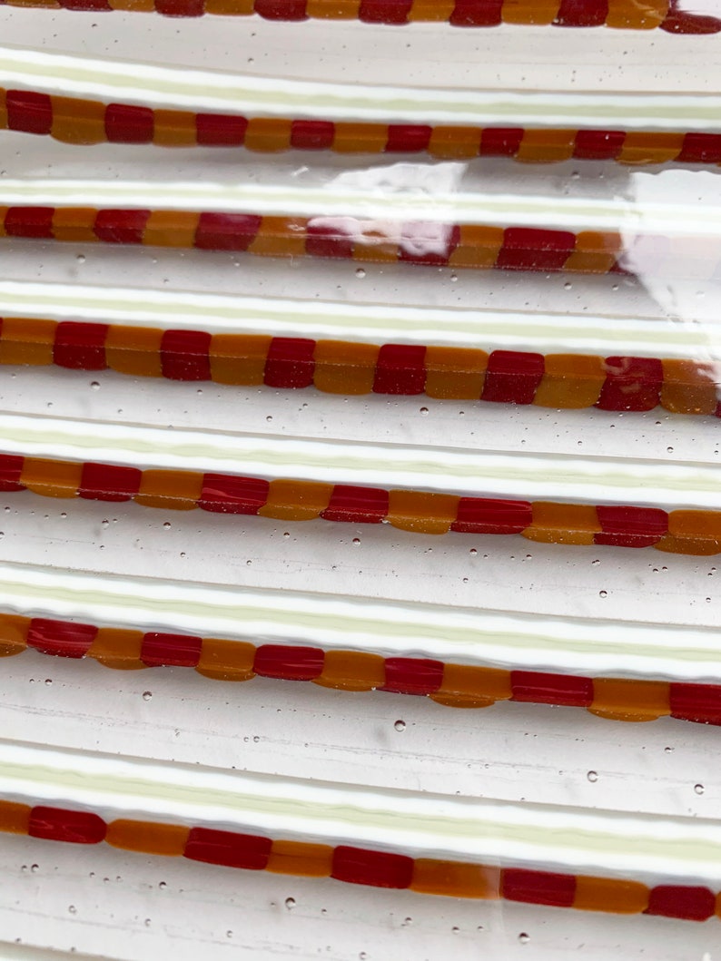 Fused Glass Pizza Shaped Plate - Etsy