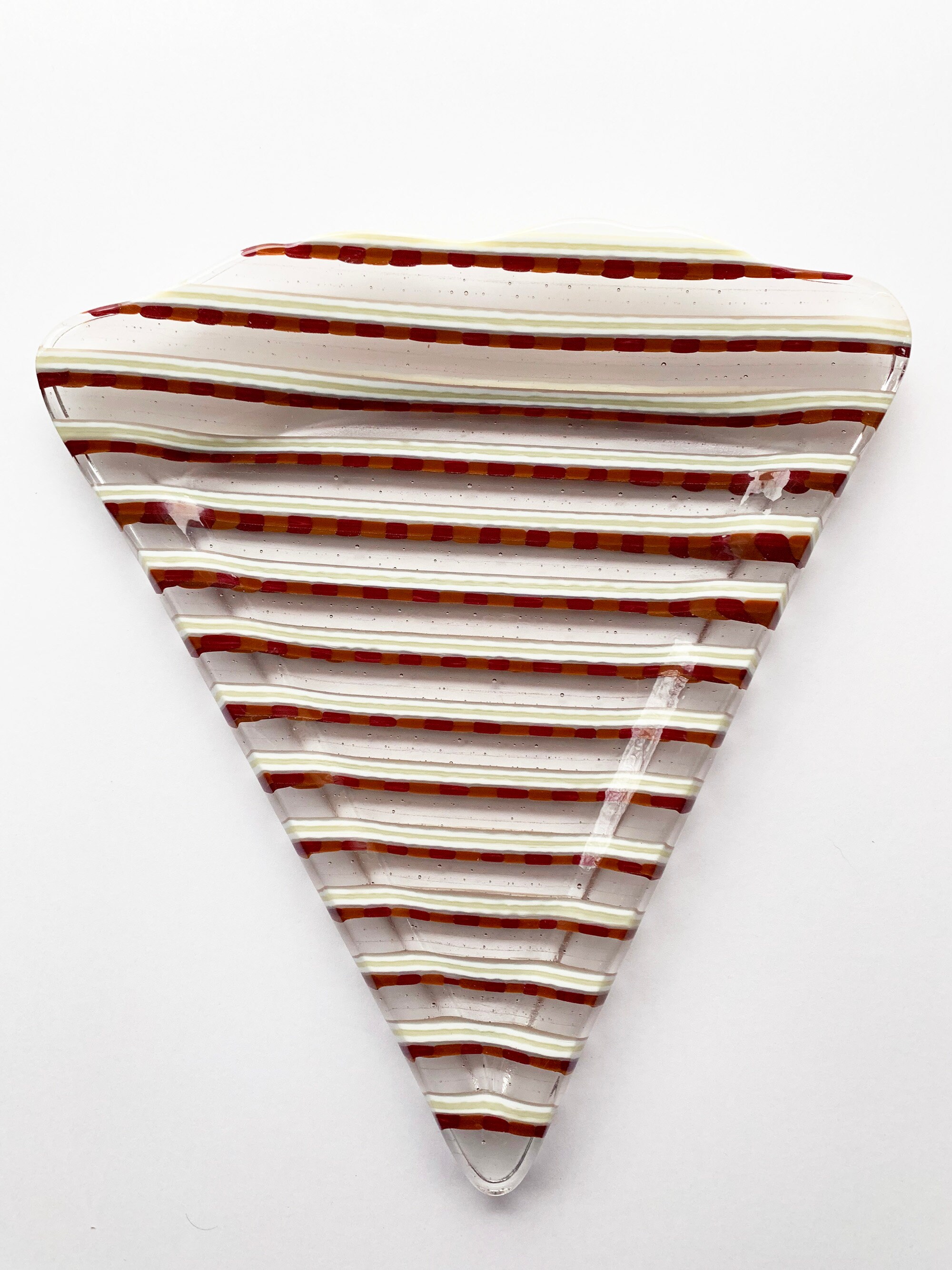 Fused Glass Pizza Shaped Plate - Etsy