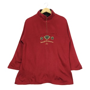 Rudolph Valentino Embroidered Big Logo Vintage 90s Pullover Jumper Sweatshirt