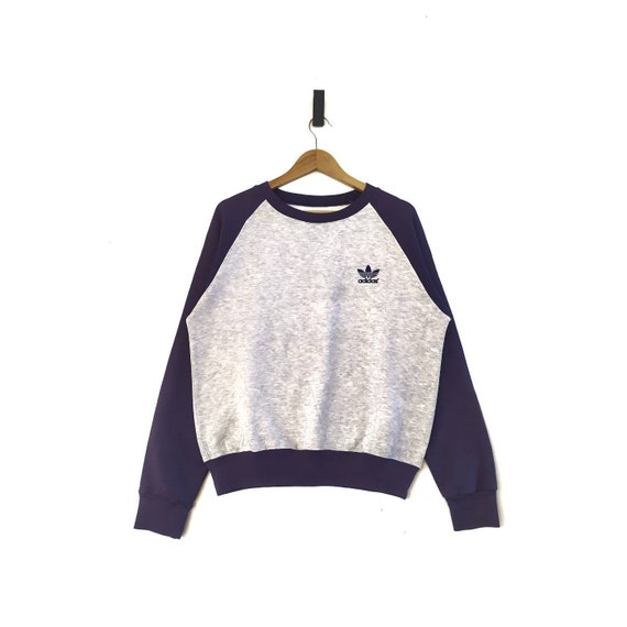 Vintage 90s Adidas Trefoil Raglan Crewneck Sweatsh