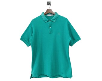 Vintage jaren 90 Yves Saint Laurent enkele steek groen maat L