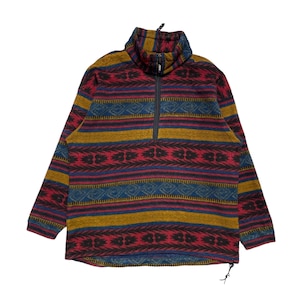 Rare! Vintage 90s Jack Wolfskin Native Halfzip Oversized Fleece size L
