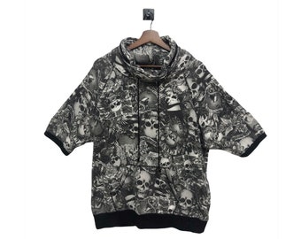 Vintage Dig Deep OVP Skull Hoodie Sweatshirt