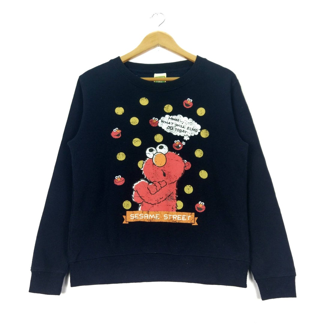 ELMO Sesame Street Vintage 90s Crewneck Pullover Jumper Sweatshirt - Etsy