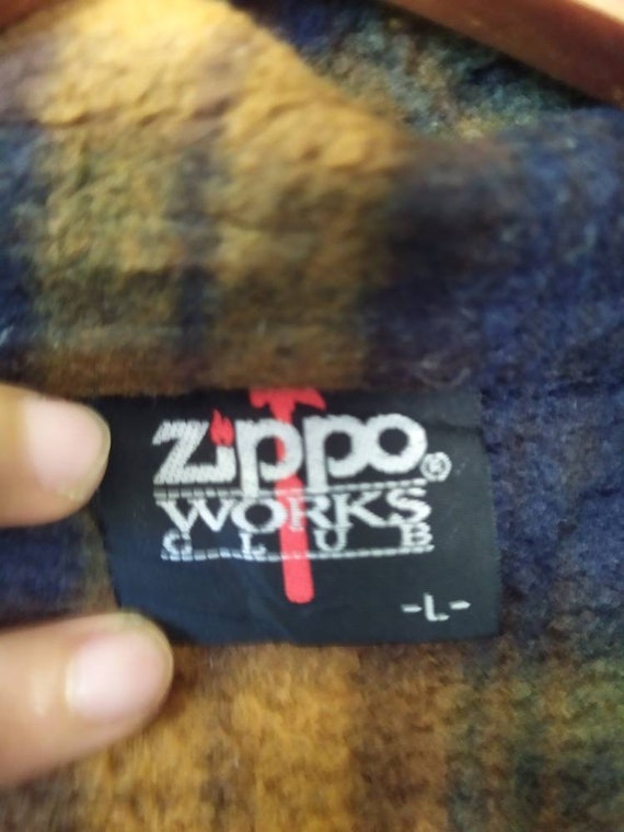 Vintage Zippo Works Flannel Jacket - image 4