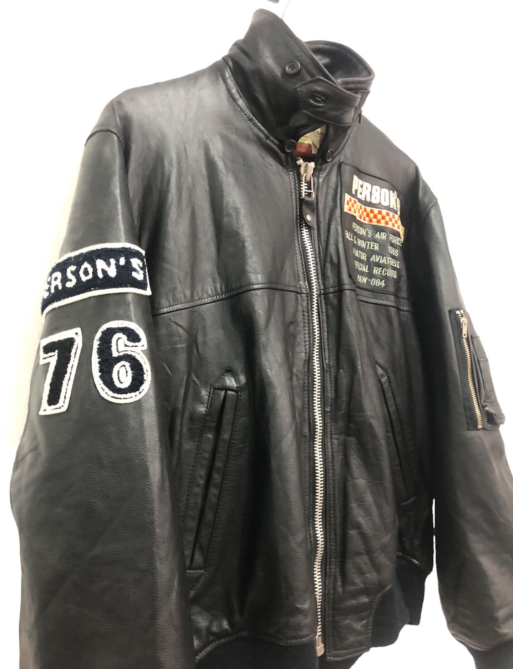 Vintage Persons Leather Jacket - Etsy
