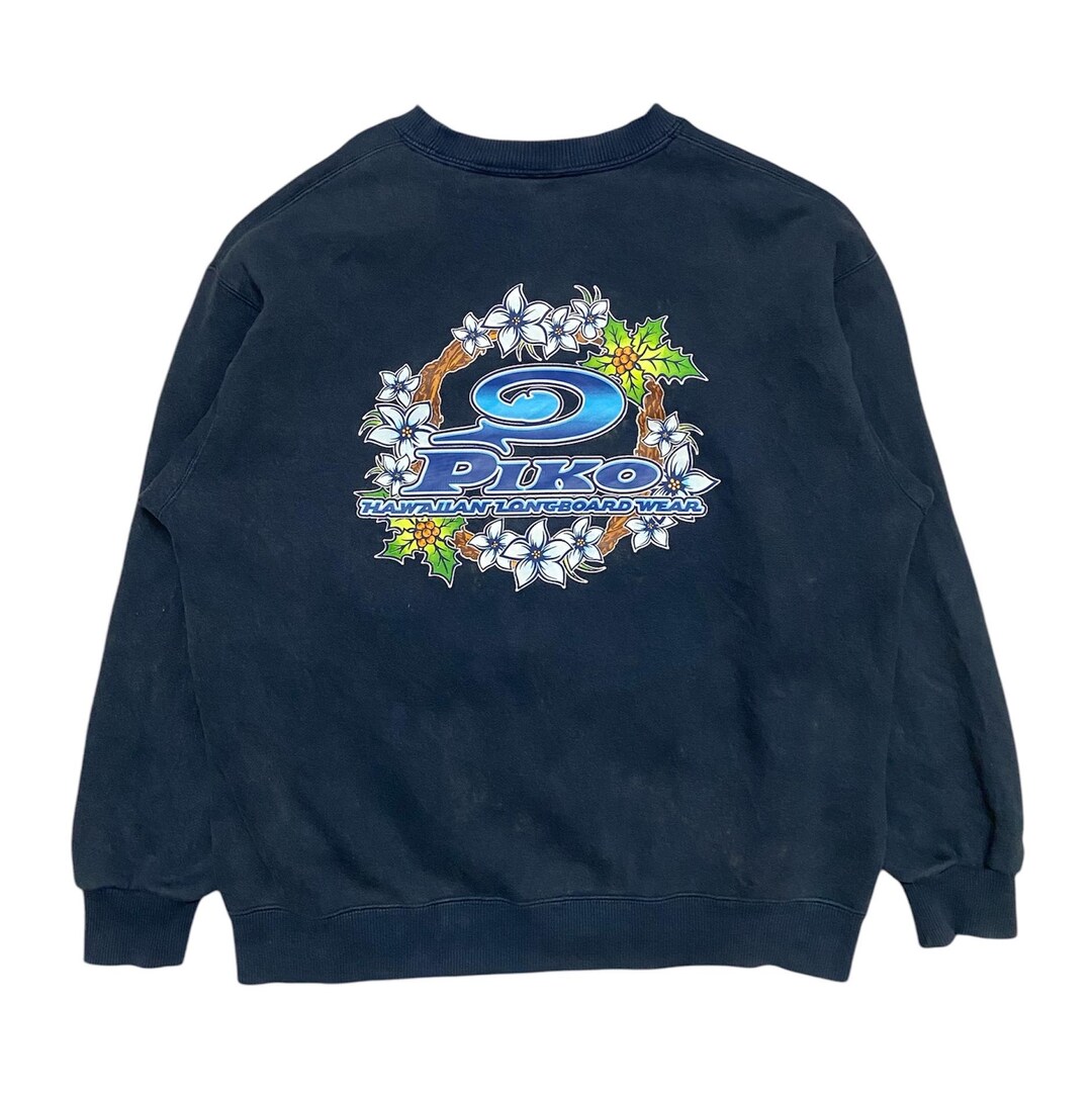 Vintage Piko Hawaiian Longboard Wear Sweatshirt Size L - Etsy Vintage Piko Hawaiian Longboard Wear Sweatshirt Size L - Etsy