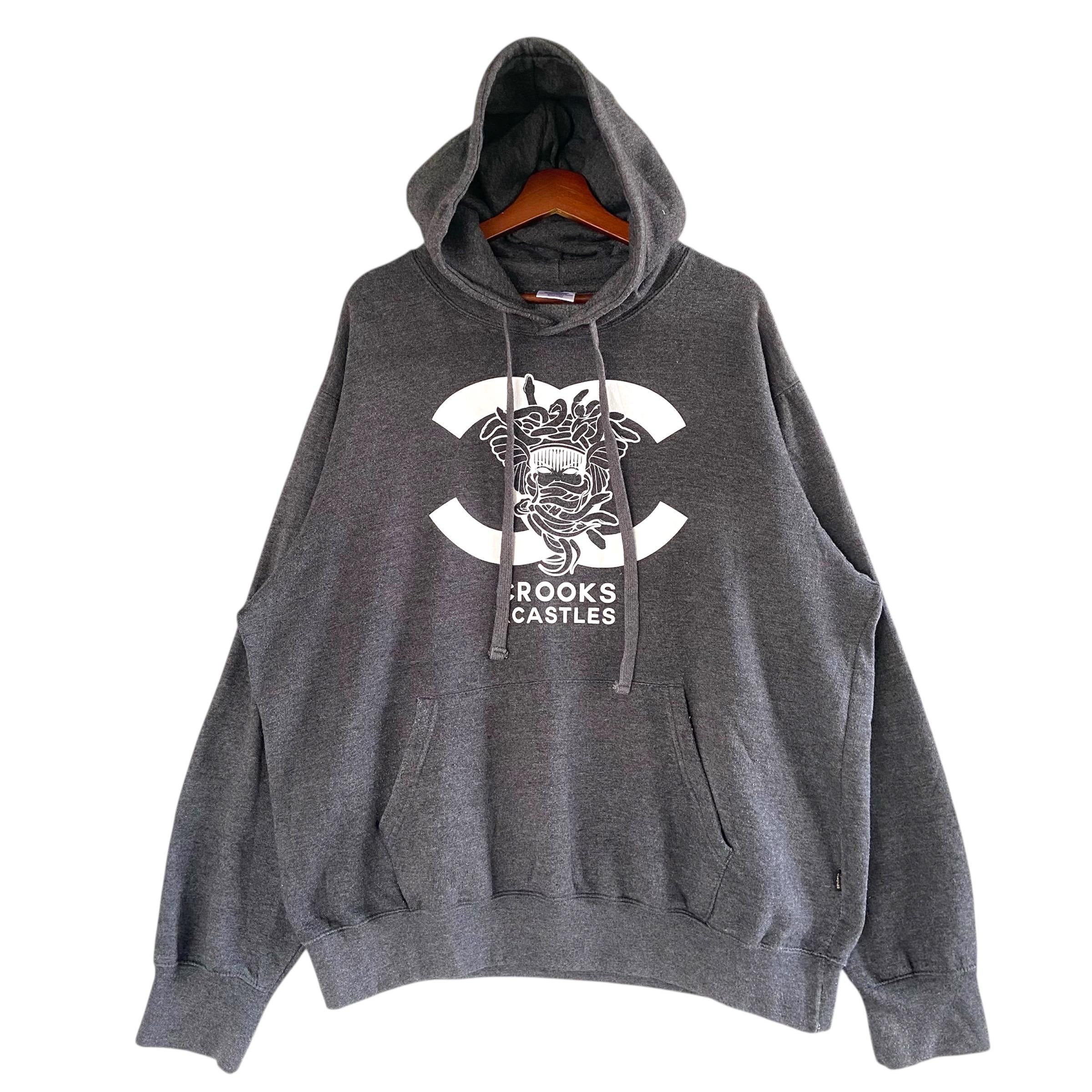 Sweat à Capuche Rouge Crooks & Castles Taille XL - Neuf Sans Étiquettes, Logo Brodé, Coupe Regular