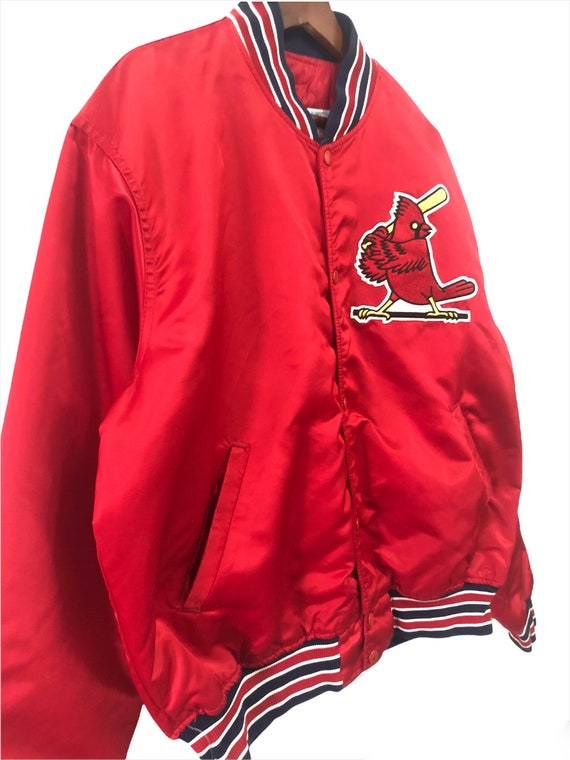 Vintage MLB St. Louis Cardinals Stater Varsity Ja… - image 4