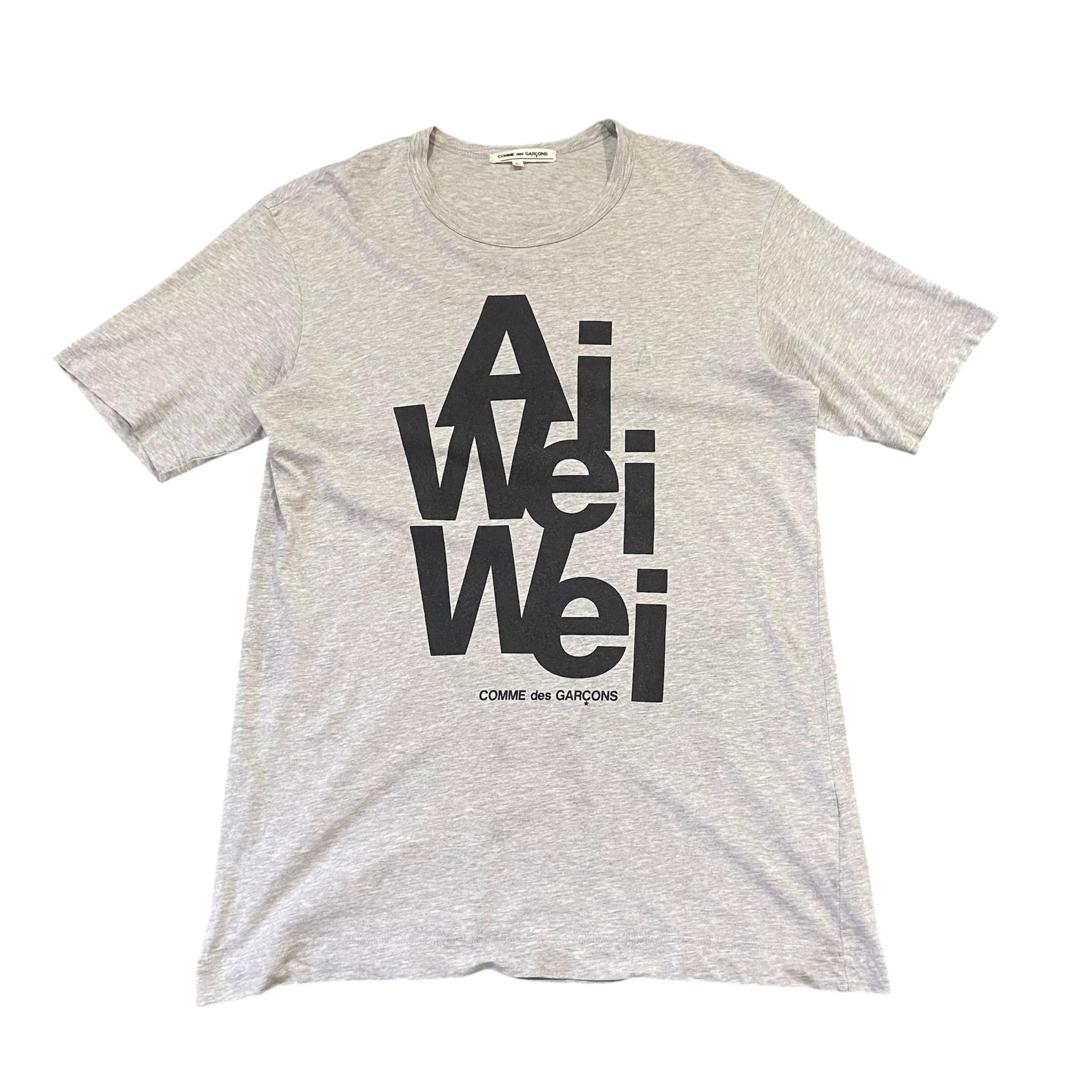COMME des GARÇONS Ai Weiwei Tシャツ M Rare Comme Des Garçons X Ai Weiwei T-shirt | Gray Cotton Tee