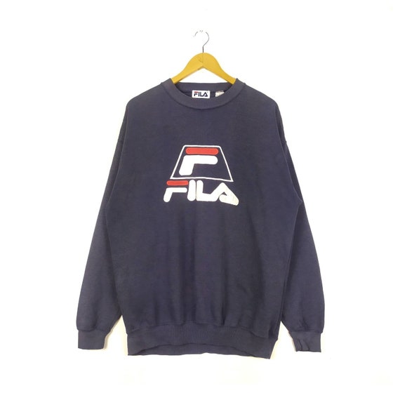 Fendi navy embroidered logo crewneck sweatshirt sale