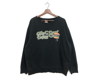 Vintage T&C Surf Design Sweatshirt Black Szie L