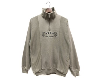 Louis Valentino Homme Halfzip Sweatshirt Grey Size L