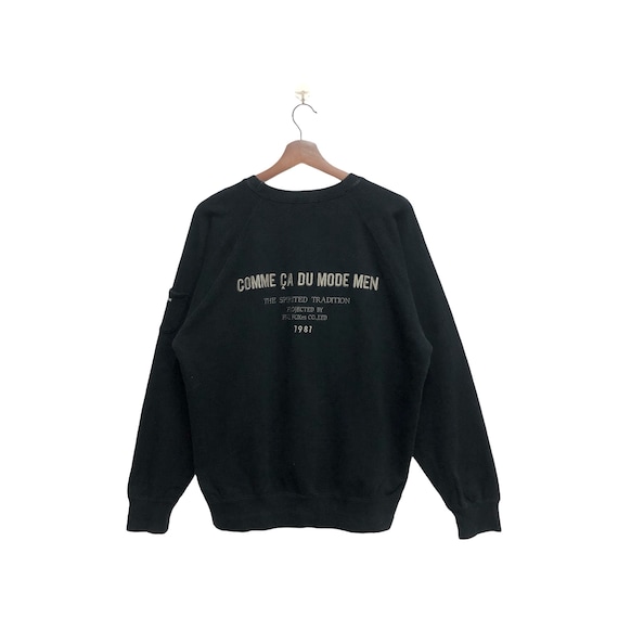 Comme Ca de Mode Men Crewneck Sweatshirt Black Si… - image 1