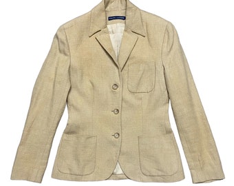 【Ralph Lauren】1990s Tailored Jacket Polo Ralph Lauren Blazer 90s Vintage Pure New Wool Charcoal