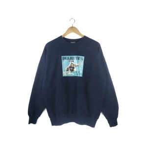 Vintage 90s Marines Rat Tat-Tat-Tat! Crewneck Sweatshirt