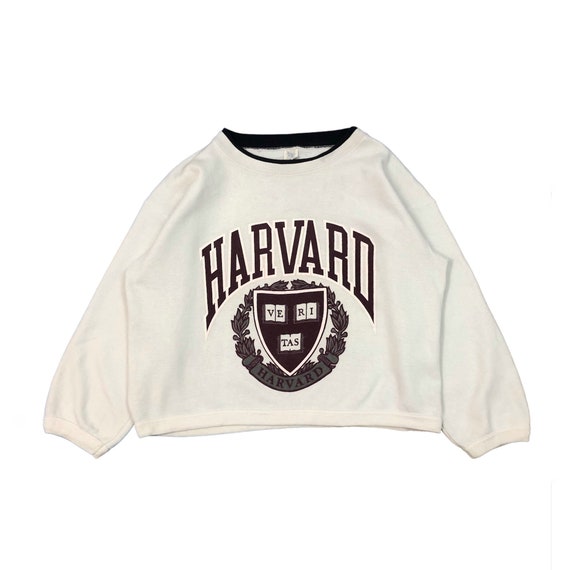 Harvard crop sweater top