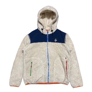 Chums Sherpa Fullzip Hoodie Parka Jacket Size L