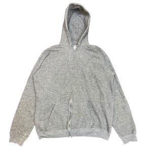 70s Zip Hoodie Grey - Etsy
