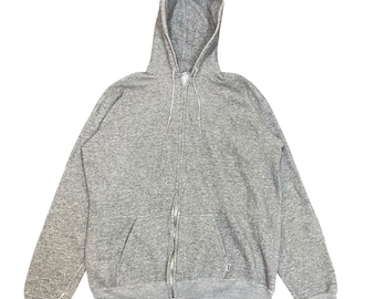 70s Vintage Blue Zip up Hoodie - Etsy